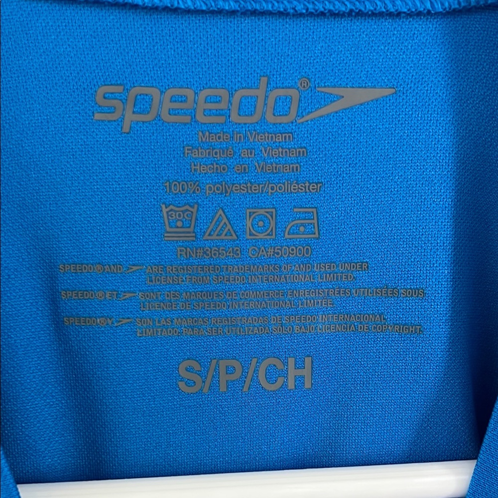 Speedo Blue Performance Rash Guard - Picture 3 of 4